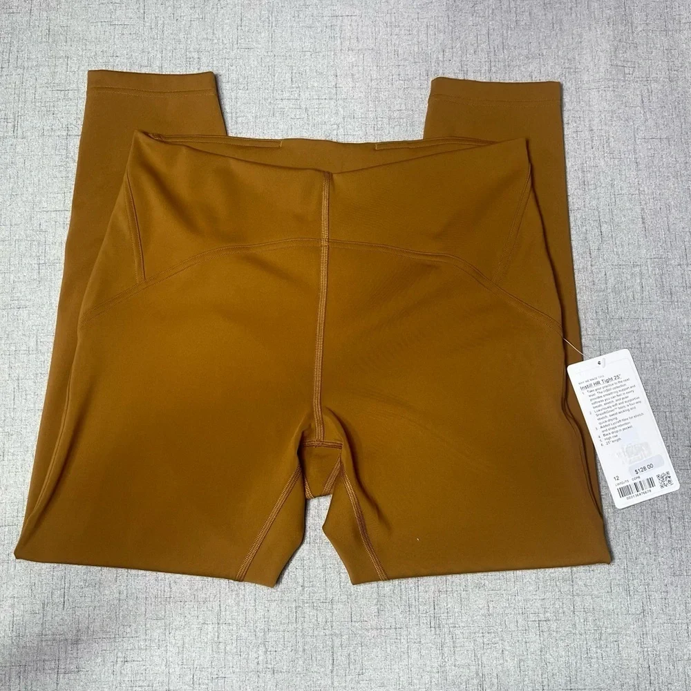 Lululemon Instill High Rise Tights Leggings Copper Brown 12 Nwt